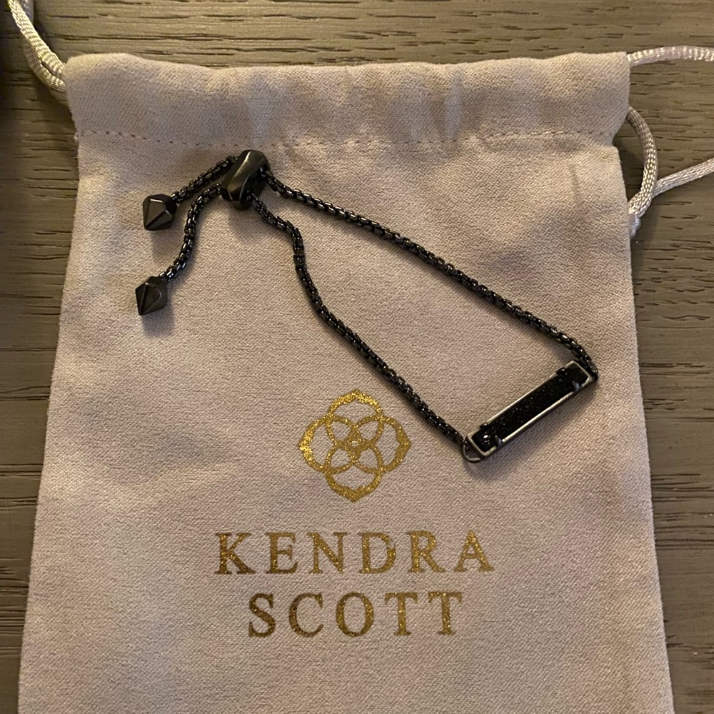 Pretty Kendra Scott black studded bracelet.